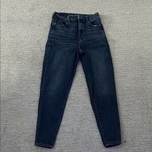 American Eagle Outfitters Dark Blue High Rise Jeans
